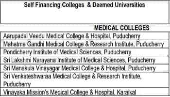 Deemed & Private Medical Colleges In Puducherry
