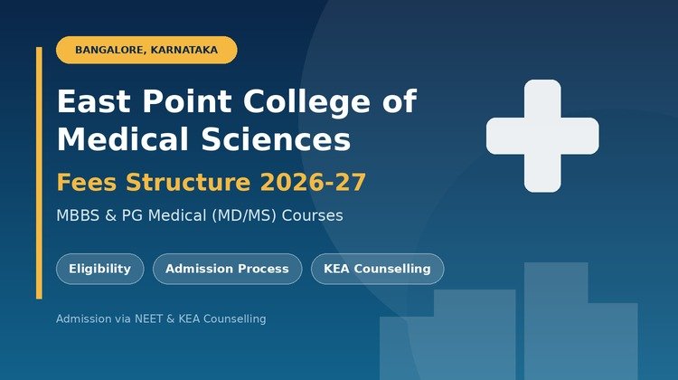East Point College of Medical Sciences Fees Structure