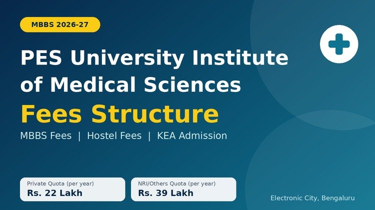 PES University Institute of Medical Sciences Fees Structure